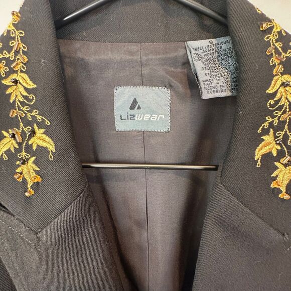 Vintage Nwt Lizwear Embellished Vest Womens Size 8 - Picture 3 of 6